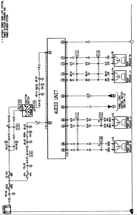 MAZDA Car Radio Stereo Audio Wiring Diagram Autoradio connector wire